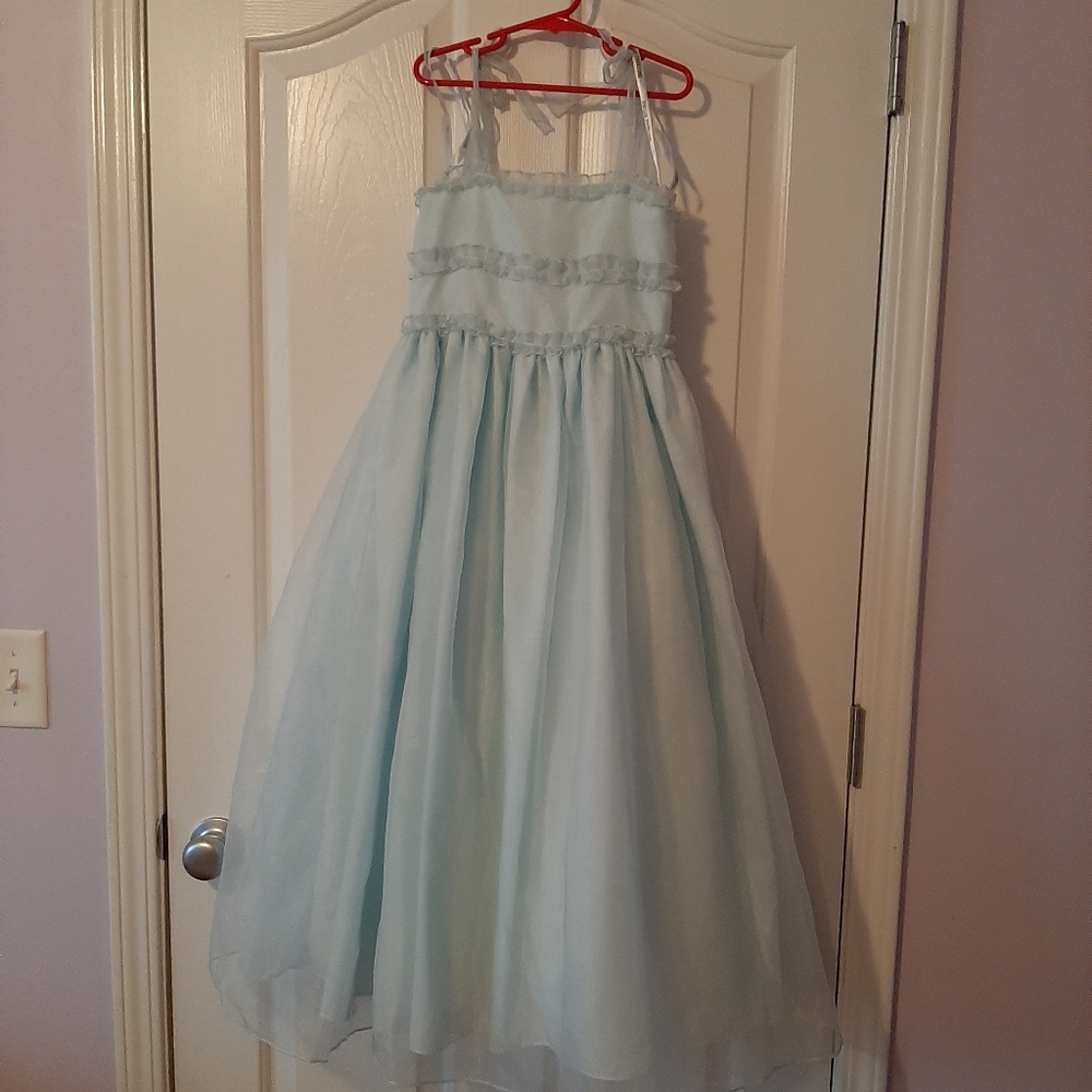Sweet Beginnings light blue formal dress. Size 7